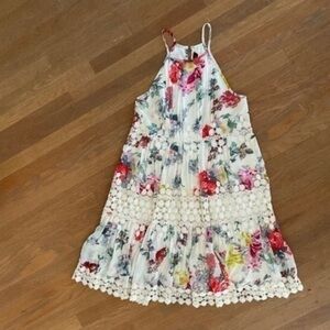 Anthropologie - Ranna Gill Floral Sundress size XSP cream and flower design